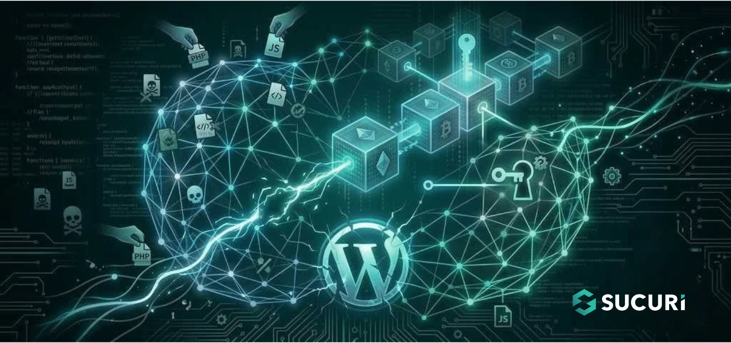 SC WordPress malware persistence mesh and blockchain-controlled backdoor